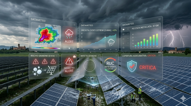 Monitoraggio e protezione impianti fotovoltaici da grandine