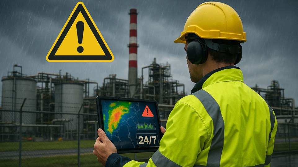Sicurezza Industriale e Allerte Meteo: come proteggere impianti e persone con il monitoraggio 24/7