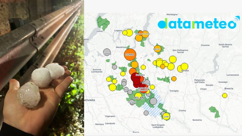 Grandinata del 19-20 Aprile 2026 sul Nord Italia: la prima ondata severa della stagione